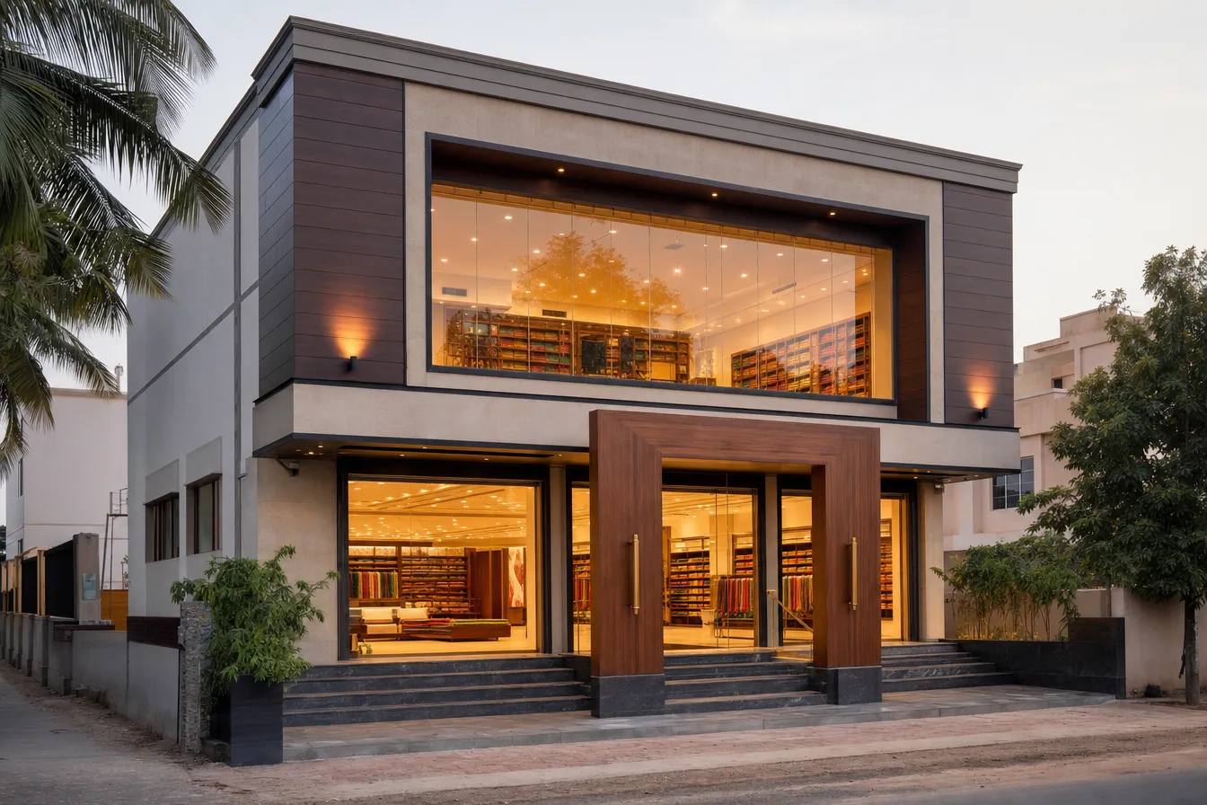 Silk saree showroom, Kanchipuram